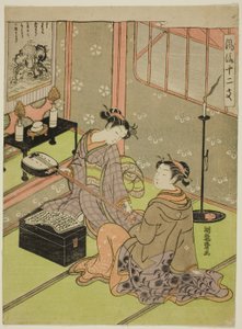 Serpent, de la série "Les douze signes du zodiaque à la mode (Furyu juni shi)"