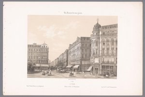 Vue sur la Place et Rue de l