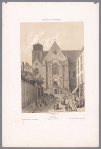 Vue de la cathédrale de la Sainte-Trinité à Laval (La France de nos jours)