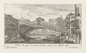 Vue du pont du Rialto et du Grand Canal, Venise - Israël Silvestre