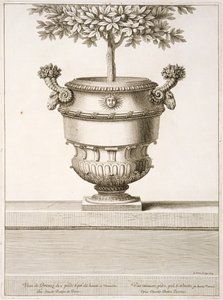 Urnes en bronze utilisées pour les agrumes, illustration de 