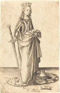 Sainte Catherine - Israhel van Meckenem