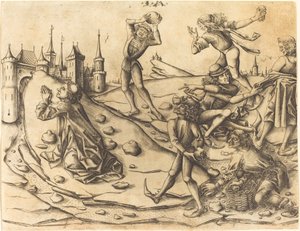 La Lapidation de Saint Étienne - Israhel van Meckenem