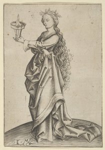 La troisième vierge sage, vers 1450-1503 - Israhel van Meckenem