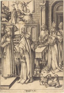 Le Sacrifice de Joachim - Israhel van Meckenem after Hans Holbein the Elder