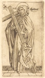 Saint Jude Thaddée (?) ou Saint Simon (?) - Israhel van Meckenem after Master E.S.
