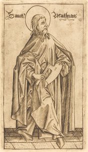 Saint Matthias (?) - Israhel van Meckenem after Master E.S.