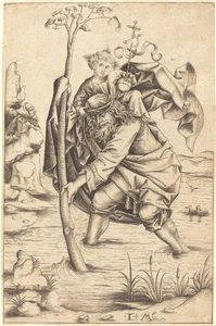 Saint Christophe - Israhel van Meckenem after Master of the Housebook