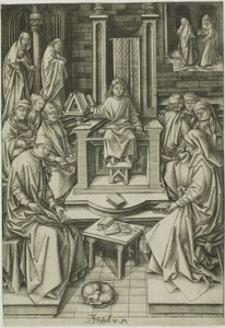 Le Christ parmi les médecins - Israhel van Meckenem the younger