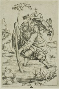 Saint-Christophe - Israhel van Meckenem the younger