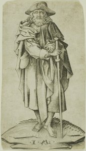 Jacques Majeur, du Christ et des Apôtres - Israhel van Meckenem the younger