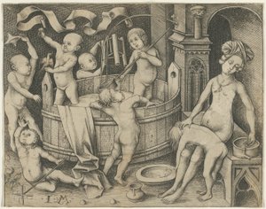 Le bain des enfants - Israhel van Meckenem the younger