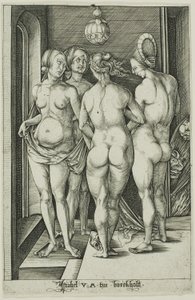 Les quatre sorcières - Israhel van Meckenem the younger