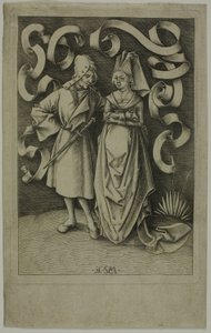 Le couple mal assorti - Israhel van Meckenem the younger