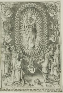 La Madone du Rosaire - Israhel van Meckenem the younger