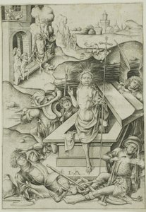 La résurrection - Israhel van Meckenem the younger