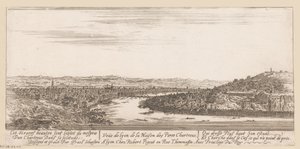 Vue de Lyon depuis le monastère chartreux - Israël Silvestre