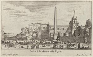 Piazza della Madono delle Popolo - Israël Silvestre