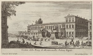 Veduta della Piaza di Montecavallo