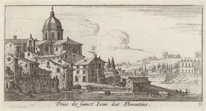 Vue de Saint-Jean des Florentins - Israël Silvestre