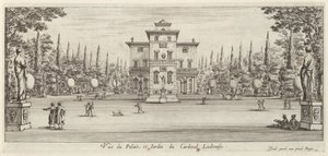 Vue du Palais et Jardin du Cardinal Ludovise