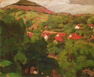 Paysage à Nagybánya, Hongrie, 1918