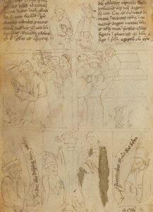 La destruction des idoles égyptiennes (verso) - Italian 15th Century