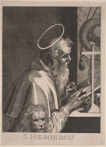 Saint Jérôme - Italian 17th Century, after Aegidius Sadeler II