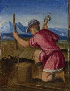 Les travaux des mois : Février, c. 1580