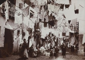 Une rue caractéristique de Palerme, 1920