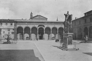 Florence, Chiesa della SS Annunziata (photo n/b) - Italian Photographer