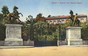 Naples, Italie, Jardins du Palais Royal