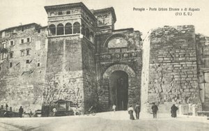 Pérouse, Italie, Porte Urbica Étrusque ou d