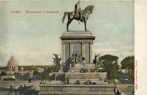 Rome, Italie, Monument à Garibaldi