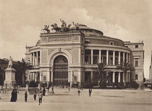 Sicilia / Sicilia : Politeama Garibaldi, Arch Damiani (photo n/b) - Italian Photographer