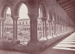 Sicile : Les cloîtres, Monreale (photo n/b) - Italian Photographer