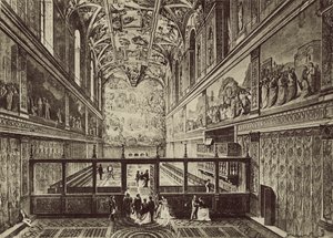 Chapelle Sixtine construite au XVe siècle, par J de Dolci