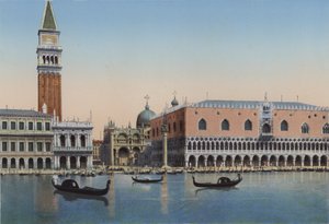 Venise, Piazzetta San Marco et Palais des Doges depuis la lagune