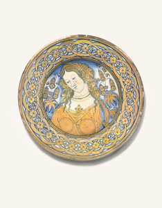 Plat Deruta Bella Donna, vers 1500-30