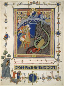 Saint Michel et ses anges en combat avec le dragon et son armée