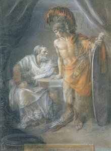 Alcibiade réprimandé par Socrate, vers 1780