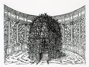 Une tonnelle, de Hypnerotomachia Poliphili, attribué à Francesco Colonna, publié 1499