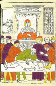 Dissection anatomique. Gravure d