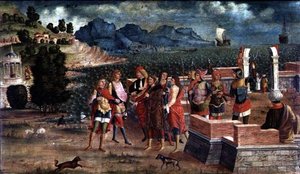 Apollon et Poséidon viennent aider Laomédon, vers 1500