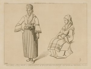 Collakia bulgare et planteur de Balga près de Salonique - Italian School