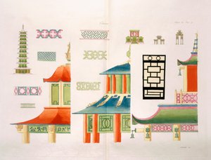 Design de pagode chinoise