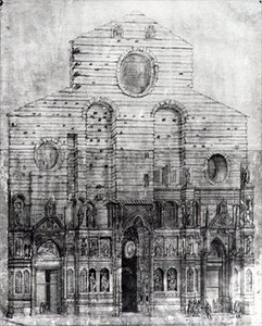 Conception de la façade de Santa Maria del Fiore ou le Duomo, Florence