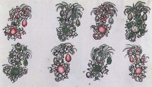 Dessins pour aigrettes - Italian School
