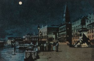 Palais des Doges (lithographie couleur) - Italian School