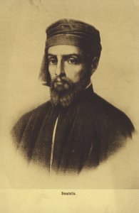 Donatello, peintre et sculpteur italien (lithographie) - Italian School